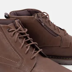 Bota Coturno Mac & Jac Detalhe Ziper Marrom