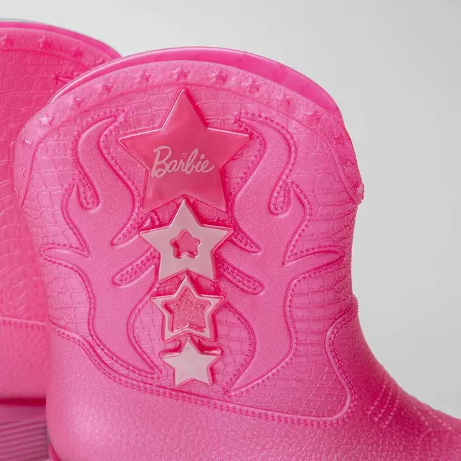Bota Infantil Barbie Western Glitter Rosa