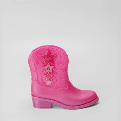 Bota Infantil Barbie Western Glitter Rosa