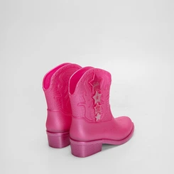 Bota Infantil Barbie Western Glitter Rosa