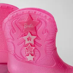 Bota Infantil Barbie Western Glitter Rosa
