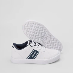 Tênis Infantil Mormaii Casual Logo Lateral Azul & Branco
