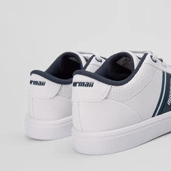 Tênis Infantil Mormaii Casual Logo Lateral Azul & Branco
