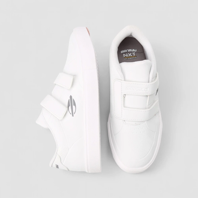 Tênis Casual Infantil Mormaii Tira Contato Branco