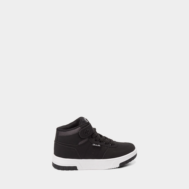Tênis Infantil Ollie Originals Infantil Cano Alto Perfuros Preto