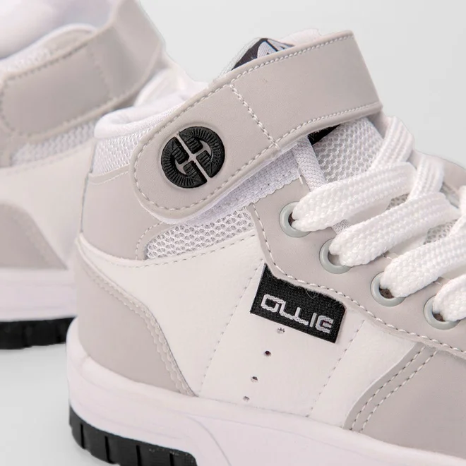 Tênis Casual Infantil Ollie Originals Alpha Flatform Branco