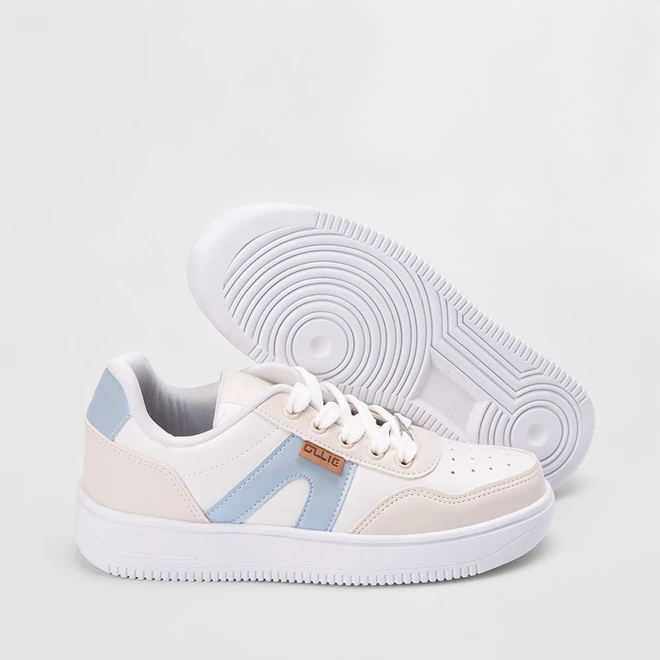 Tênis Ollie Dunky Feminino Recortes Azul