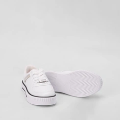 Tênis Infantil Molekinha Casual Flatform Detalhe Strass Branco