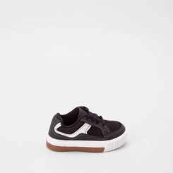 Tênis Infantil Molekinho Casual Recorte Lateral Preto