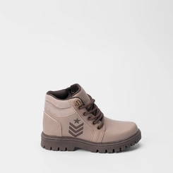 Bota Coturno Infantil Vertus Detalhe Lateral Cinza