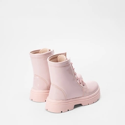 Bota Coturno Infantil Gabrielinha Verniz Rosa
