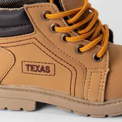 Bota Coturno Bebê Vertus Texas Caramelo