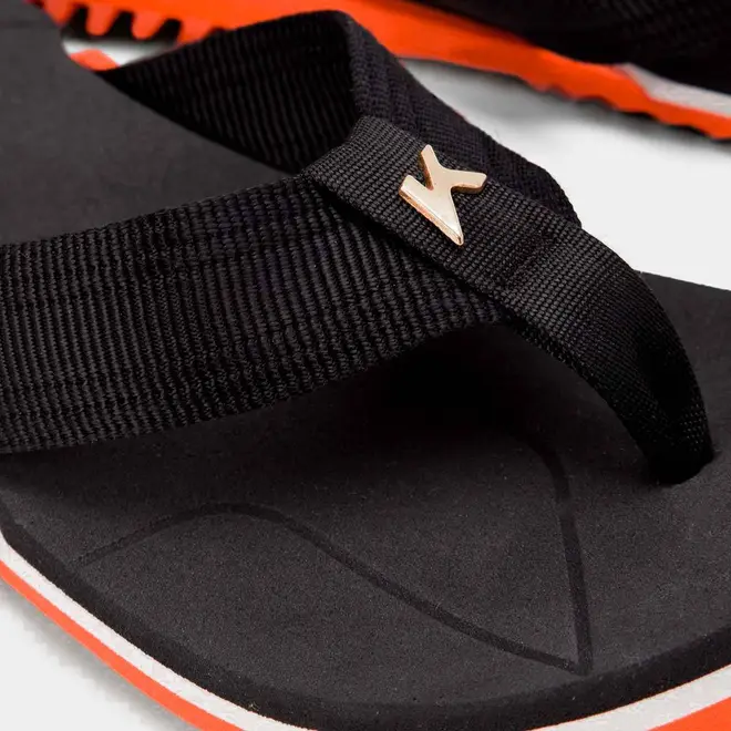 Chinelo Kenner NK6 Preto & Laranja