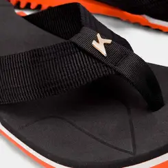 Chinelo Kenner NK6 Preto & Laranja
