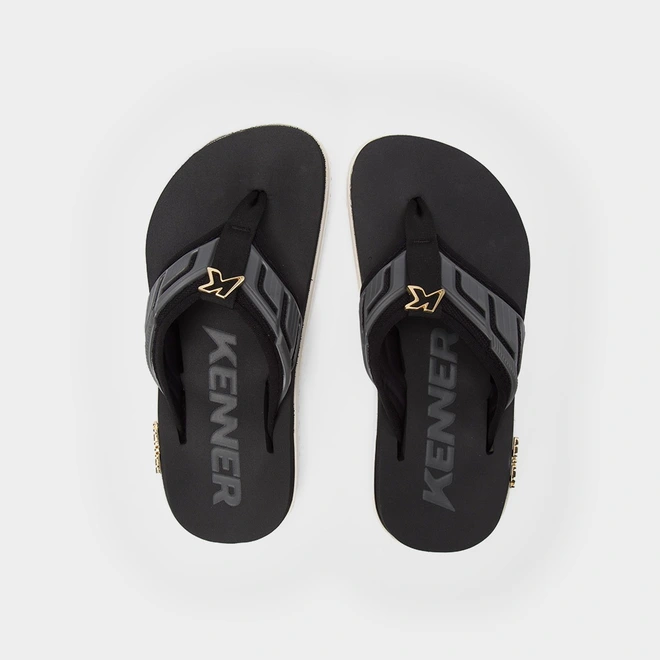 Chinelo Masculino Kenner Kivah Full Force Original Bege & Preto