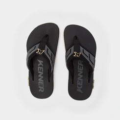 Chinelo Masculino Kenner Kivah Full Force Original Bege & Preto