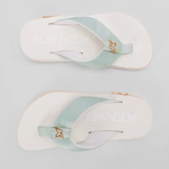 Chinelo Kenner DLK 06 Verde & Branco