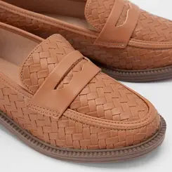 Mocassim Gabriela Textura Tressê Caramelo