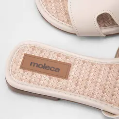 Rasteira Moleca Tira Recorte Vazado Off White