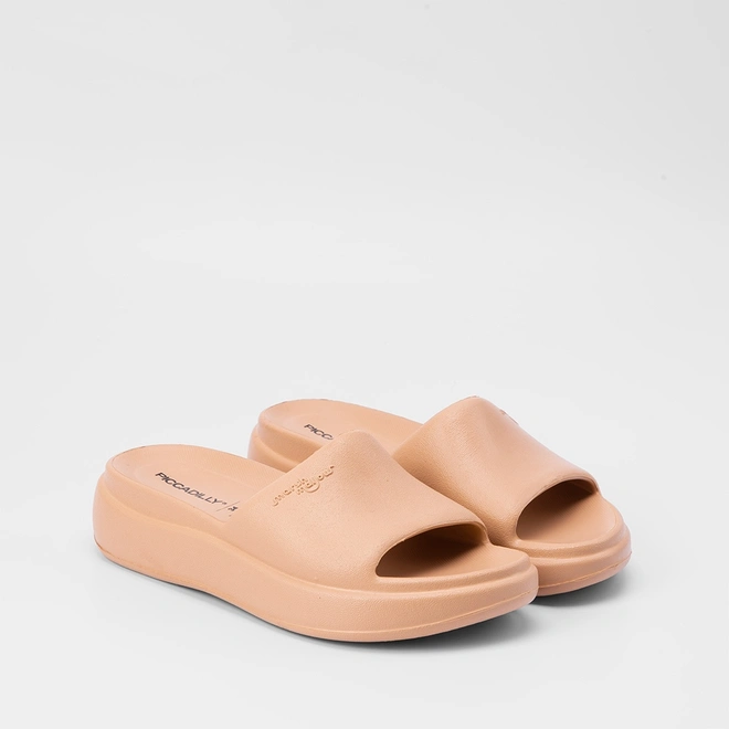 Slide Feminina Piccadilly Marshmallow Nude