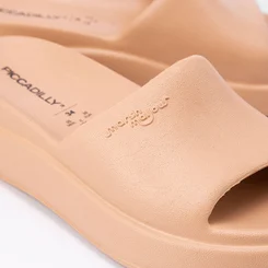 Slide Feminina Piccadilly Marshmallow Nude