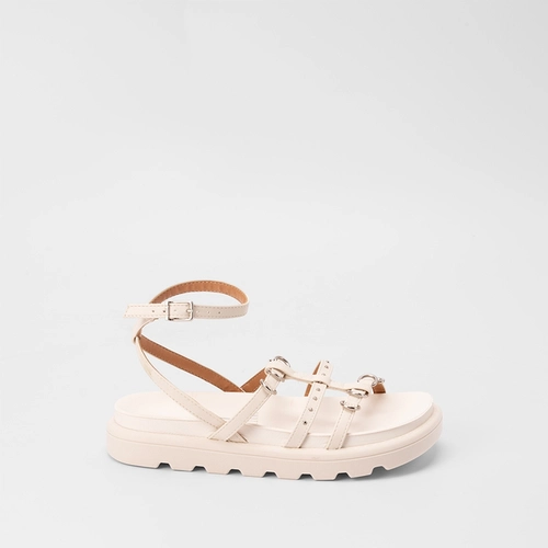 Sandália Papete Vizzano Flatform Detalhe Argola Off White