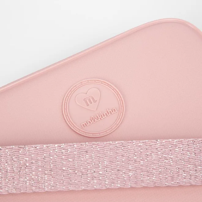 Bolsa Infantil Molekinha Glitter Rosa