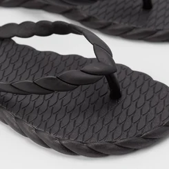 Chinelo Feminino Beira Rio Tressê Preto