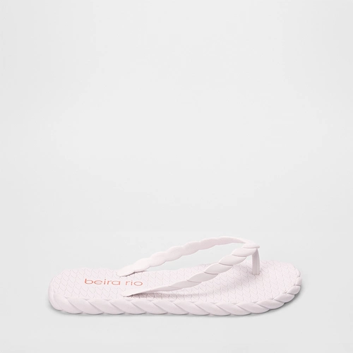 Chinelo Feminino Beira Rio Tressê Branco