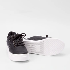 Tênis Dakota Flatform Feminino Ilhós Textura Soft Preto