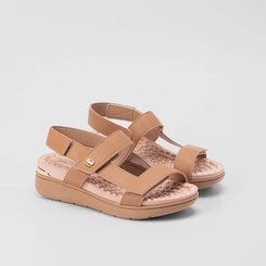Sandália Modare Ultraconforto Tira Lateral Nude