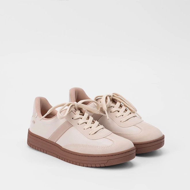 Tênis Dakota Feminino Detalhe Lateral Nude