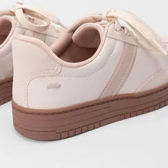 Tênis Dakota Feminino Detalhe Lateral Nude