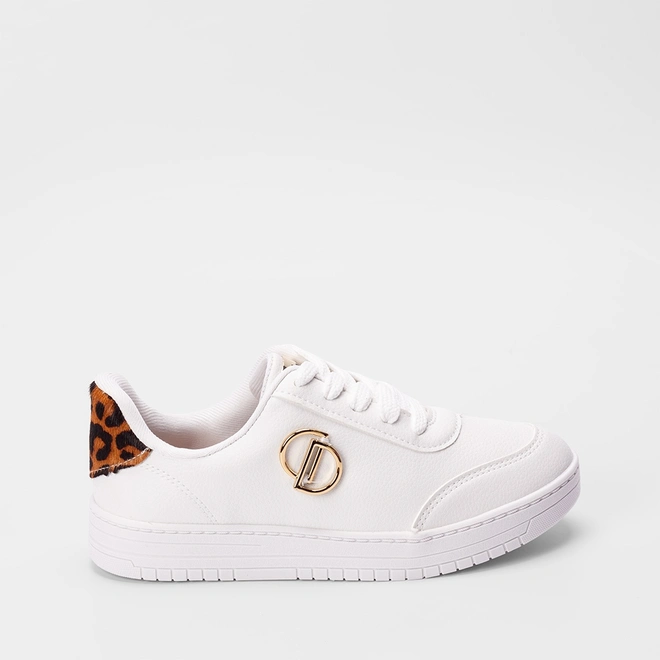 Tênis Dakota Casual Feminino Detalhe Onça Branco