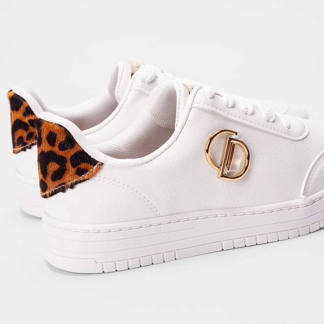 Tênis Dakota Casual Feminino Detalhe Onça Branco