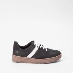 Tênis Via Marte Feminino Detalhe Lateral Preto