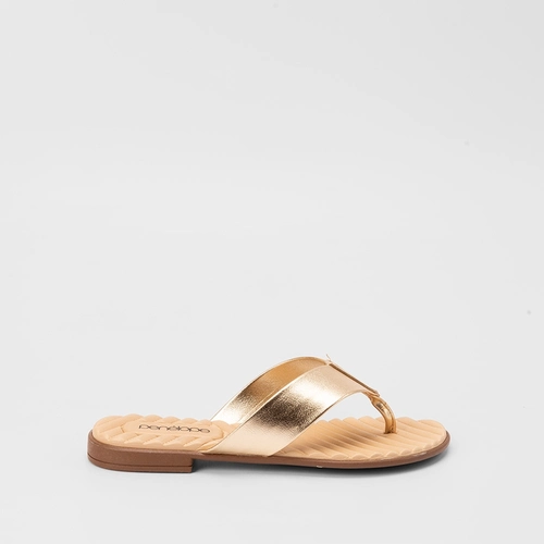 Rasteira Penélope Tira de Dedo Dourado