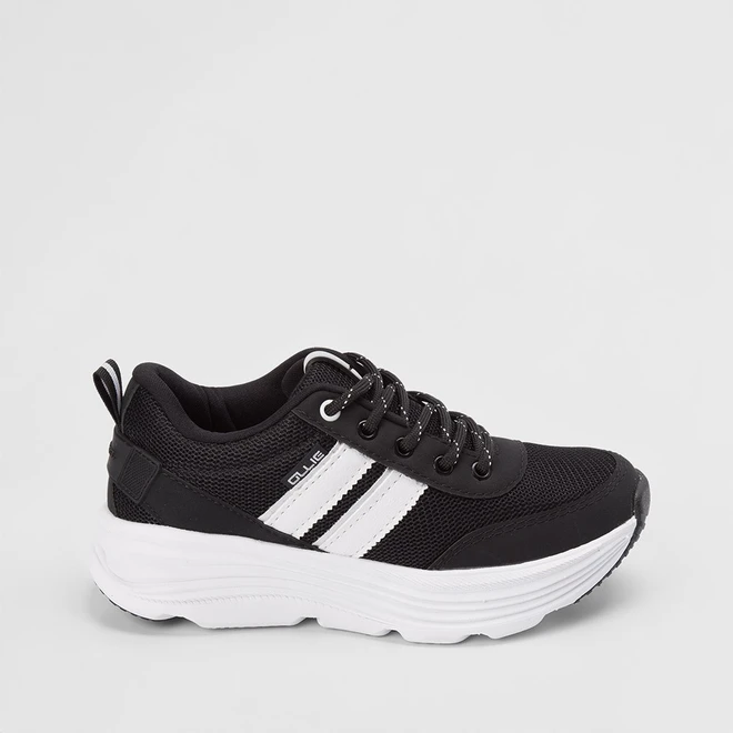 Tênis Feminino Ollie Originals Caminhada Preto