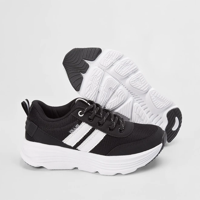 Tênis Feminino Ollie Originals Caminhada Preto