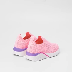 Tênis Infantil Pink Cats Casual Knit Rosa