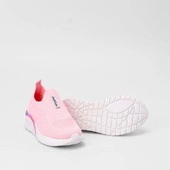 Tênis Infantil Pink Cats Casual Knit Rosa