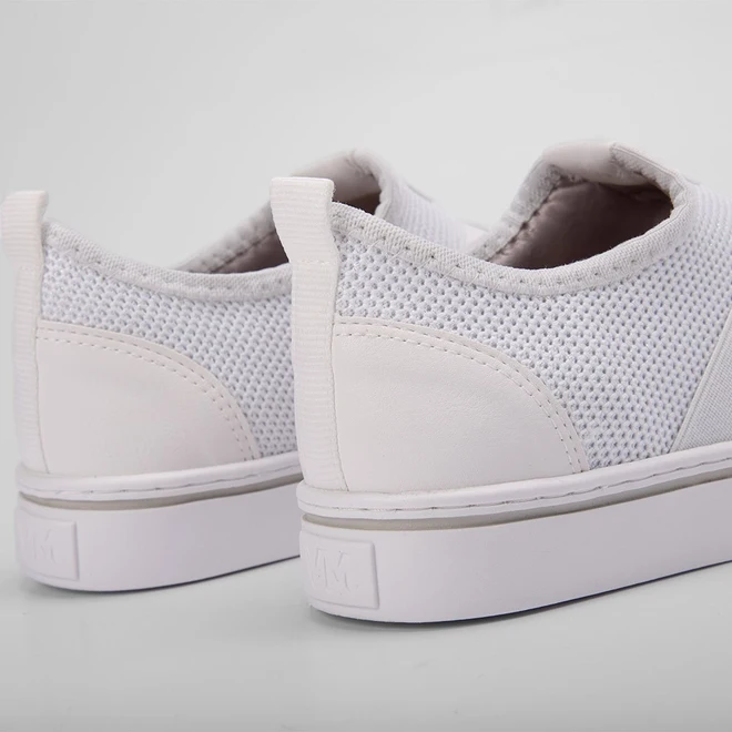 Tênis Knit Via Marte Feminino Elástico Branco