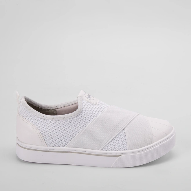 Tênis Knit Via Marte Feminino Elástico Branco