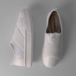 Tênis Knit Via Marte Feminino Elástico Branco