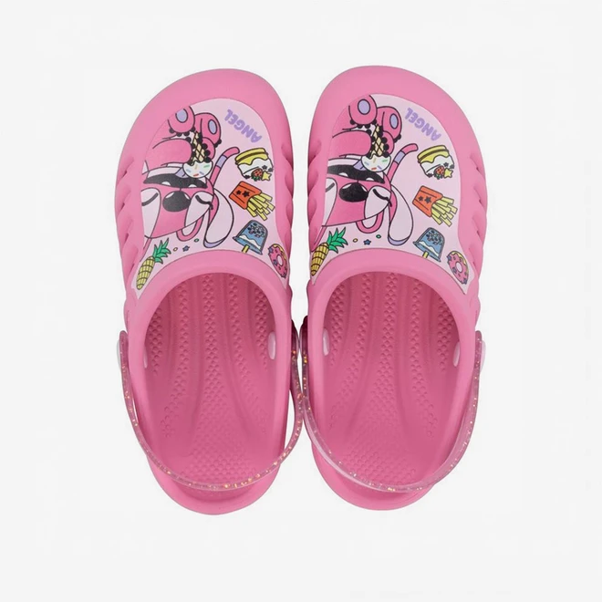 Babuche Infantil Disney Stitch Glitter Rosa