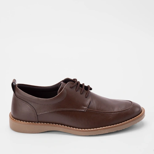 Sapato Masculino Woche Casual Recortes Marrom