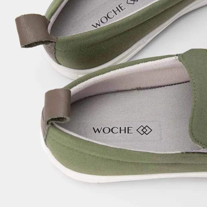 Slip On Woche Básico Verde Oliva