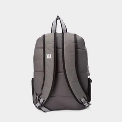 Mochila Wilson Logo Bordado & Bolso Frontal Cinza