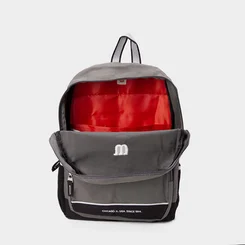 Mochila Wilson Logo Bordado & Bolso Frontal Cinza