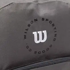 Mochila Wilson Logo Bordado & Bolso Frontal Cinza